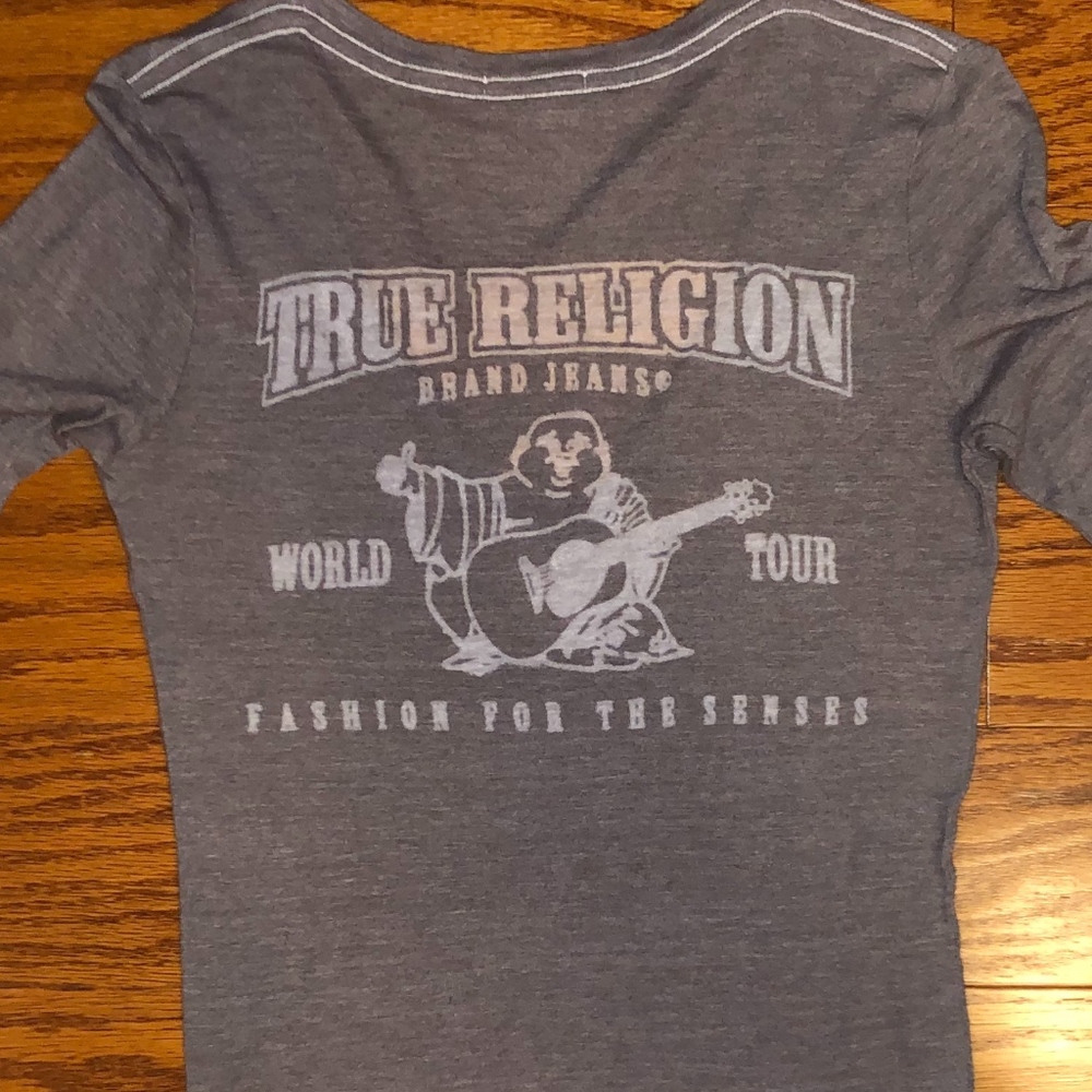 True Religion Gray Long Sleeve Shirt
